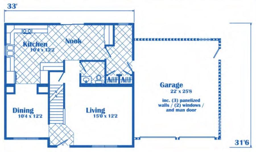 Somerton NNC 2516 Square Foot Two Story Floor Plan